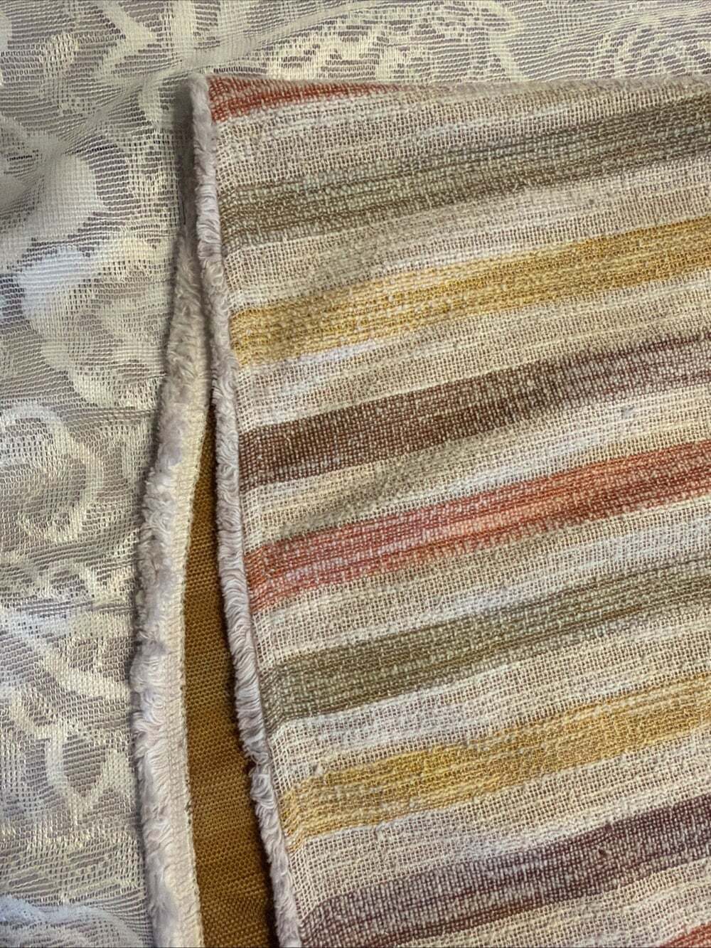 W5 Womens Multicolor Striped Halter Top Sleeveless Frayed Hem M Meas In Pics - Picture 3 of 5